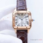 Swiss Quality Cartier Alberto Santos-Dumont de 39.5mm Citizen Rose Gold Watches